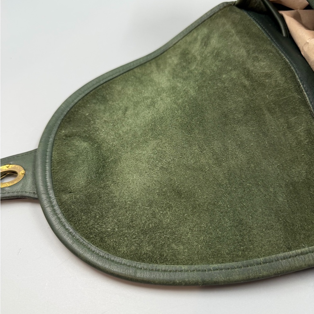 Coach 9943 Vintage Flap Backpack Bottle Green Leather - Picture 8 of 13